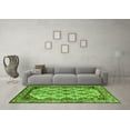 thumbnail image 3 of Ahgly Company Indoor Square Abstract Green Modern Area Rugs, 4' Square, 3 of 4