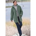 thumbnail image 3 of Woman Within Plus Size Short Hooded Berber Fleece Jacket, 3 of 6