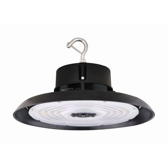 150W UFO LED High Bay 21600 Lumens 5000K 120-277v 0-10V Dimmable Black Finish