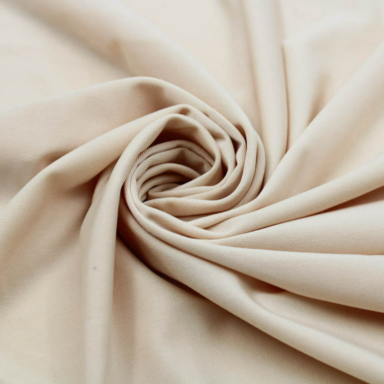 Stone Solid Venezia Polyester Spandex Stretch Fabric by the Yard