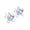 Clear, variant on | Hypoallergenic | Medical Plastic 6mm Star Stud Earrings | Best Choice For Sensitive Ears