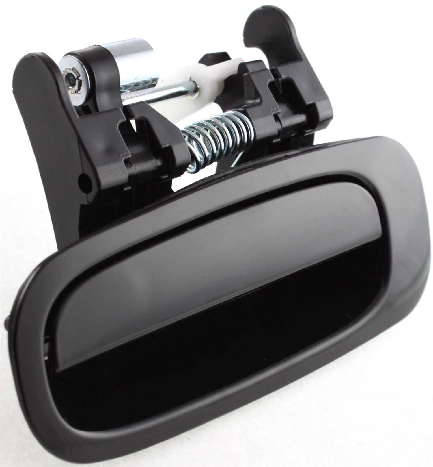 Replacement T491314 Exterior Door Handle Compatible with 1998-2002 Toyota Corolla Chevrolet Prizm Rear, Left Driver Smooth Black