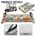 thumbnail image 6 of Yuyamidu Butterfly Golf Cart Seat Covers Colorful Flowers Golf Cart Club Car Seat Towel Universal Fit 2 Seats, Warm Flannel, 6 of 8
