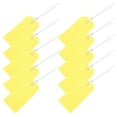 thumbnail image 4 of 100 etiquetas de envío en blanco con alambre, etiquetas de equipaje de PVC grabables para identificación de maletas y mochilas, etiquetas colgantes de envío en blanco, 4 of 6
