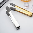 thumbnail image 6 of SXCRFKXH Mini Non-slip Stainless Steel Handle Silicone Serving Tongs, 6 of 10