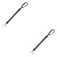 thumbnail image 2 of Toystoory De cuerdas de pesca, cuerdas de navegación, cuerda de retención, cuerda de pesca con mosquetón para acampar, bloqueo seguro, accesorios de negro 2piezas Toystoory CBP106588, 2 of 5