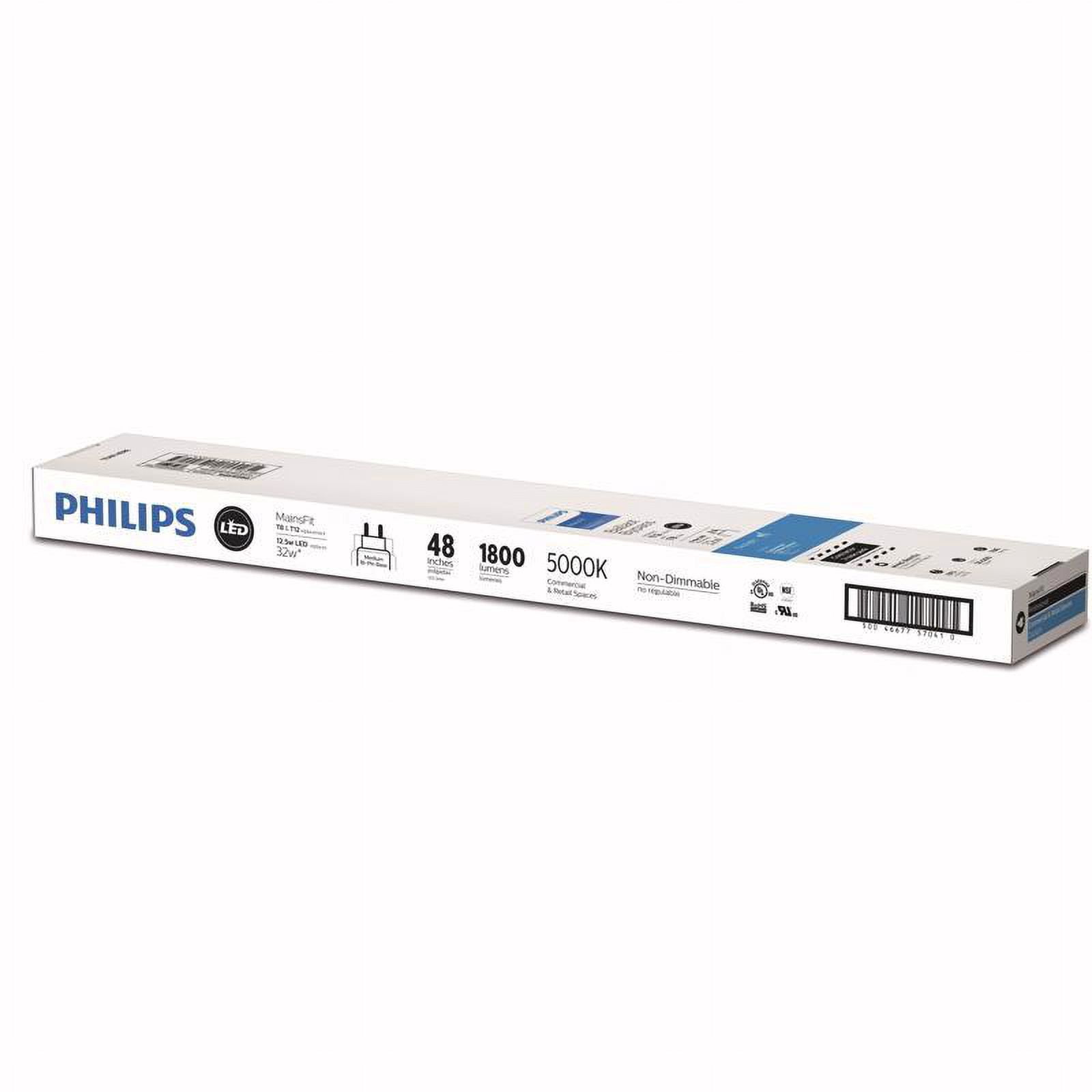 Philips 3012435 T8 Bi-Pin LED Tube Light Daylight - 32W Equivalence - Pack of 2 - Pack of 5