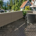 thumbnail image 4 of dianhelloya Heavy-Duty Polypropylene Balcony Privacy Screen with 90% UV Protection - Reinforced Edges, Aluminum Grommets, All-Weather Outdoor Mesh for Deck, Patio, Pool, and Tennis Court, 4 of 8