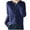 Dark Blue, variant on Women's Knitting Cotton Cardigans Long Sleeve Fall Open Front Button Sweater Crew Neck Solid Outwear (Brown,XXL)