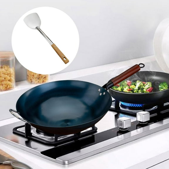 Fancyes Wok Pan for Cooking Sautee Gas Cooking Wok Cookware General Pans Chinese Wok dia 38cm