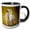 Black/White, variant on 3drose, Baby Seagull on Fregate Island, Seychelles-af39 Awr0020 - Alison Wright, 11oz Two-tone Yellow Mug