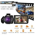 thumbnail image 4 of Dadiaei 3.0-inch 4K Camera WiFi Camcorder 48MP Handheld DV 270 Degrees Rotating Touchscreen 18X Digital Zoom Intelligent Antishake With Remote Control, 4 of 8