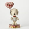Jim Shore for Enesco Peanuts Snoopy with Heart Balloon Figurine, 7.75"
