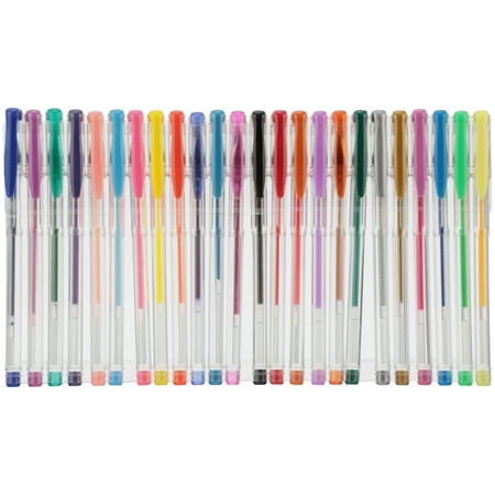 Leisure Arts Inc Gel Pens, 24 Piece (Best Colored Pens For Studying)