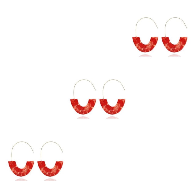Sonducket 1 par de aretes delicados de estilo vintage con estampado de leopardo, suministros para fiestas, día de San Valentín para vacaciones, Type1 NO1