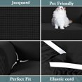 thumbnail image 3 of PrimeBeau Sofa Slipcover 2 Piece Sofa Cover 1 Seater Soft Couch Cover(Armchair 32"-48", Black), 3 of 6