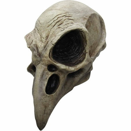 Crow Skull Latex Mask Adult Halloween Accessory