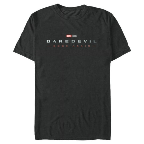 Marvel Studios Daredevil: Born Again MCU Disney Logo - Short Sleeve Blended T-Shirt for Adults - Customized-Dark Heather