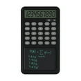 thumbnail image 1 of Basic Calculator Notepad with LCD Writing Tablet, Rechargeable 12 Digit Display DrawingMemo PadsPlanning Boards, Hand-held for Daily Office(Black), 1 of 7