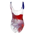 thumbnail image 3 of One Piece Swimsuit Women High Cut Low Back Color Block Print Bathing Suits Athletic Modest Swimwear 2026 Trendy, 3 of 3