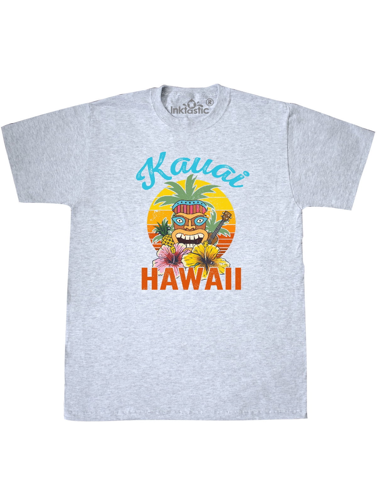 INKtastic - Kauai Hawaii Vacation Tiki T-Shirt - Walmart.com - Walmart.com