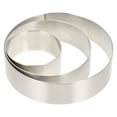 thumbnail image 4 of OUNONA Stainless Steel Cake Ring Molds for Baking Use Easy to Clean and Demold 3pcs Set Silver, 4 of 8