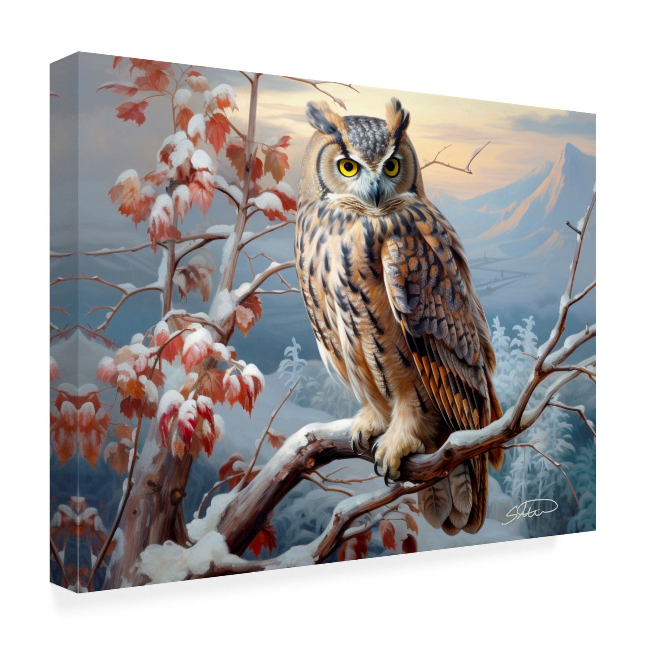 Canvas Wall Art - Stewart 'The Protector' Wall Art for Living Room, Bedroom, or Office Décor by Trademark Fine Art - 19 x 14 Inches