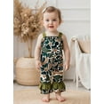 thumbnail image 5 of BemeyourBBs Baby Girls Camouflage Outfit Toddler Girls Cami Jumpsuit Sleeveless Suspender Flared Pants Overalls, 5 of 9
