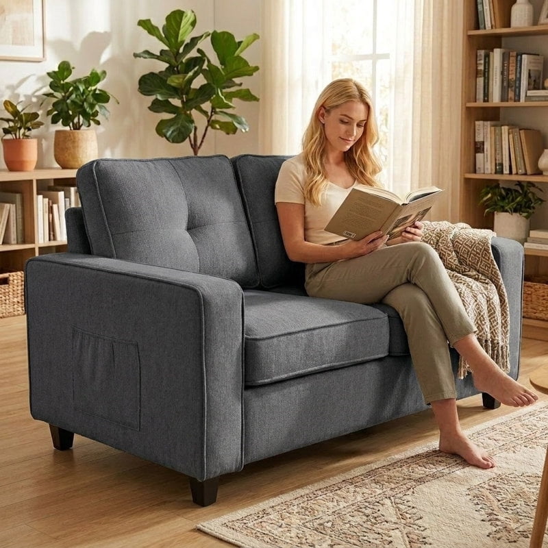 US Pride Chenille upholstery 54.3 inch wide loveseat