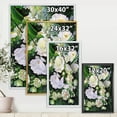 thumbnail image 4 of Designart 'Bouquet Of White Roses With Green Leaves' Traditional Framed Canvas Wall Art Print, 4 of 5