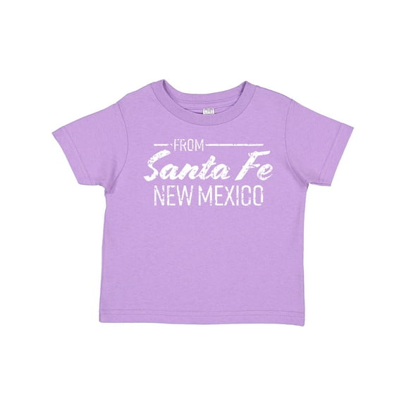 Inktastic From Santa Fe New Mexico in White Distressed Text Boys or Girls Toddler T-Shirt
