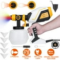 thumbnail image 6 of Moclever 550W Electric Paint Sprayer HVLP Spray Painting Gun Handheld Painter with Different Spray Patterns 1200ML Detachable Container Flow Length Width Adjustable, 6 of 18