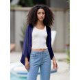 thumbnail image 5 of LMLYSoH Shrug Cardigan for Women Fashionable Lightweight Solid Color Open Front Loose Cover Up, 5 of 9