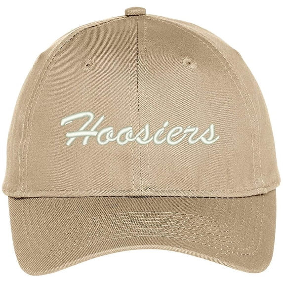 Trendy Apparel Shop Hoosiers Embroidered Team Nickname Mascot Cap