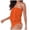 Orange, variant on Women's Solid Color Off Shoulder Tube Top One Piece Swimsuit Sexy Ruched Detail for Women Summer Beach Vacation Pool Swimming,Red 3XL
