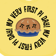 thumbnail image 4 of Inktastic First Pi Day Baby Math Boys or Girls Baby Bib, 4 of 4