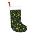 thumbnail image 2 of Disketp Green Branch Olive Christmas Stockings, Xmas Stocking for Family Holiday Season Décor, Personalized Holiday Indoor Decorations, 2 of 7