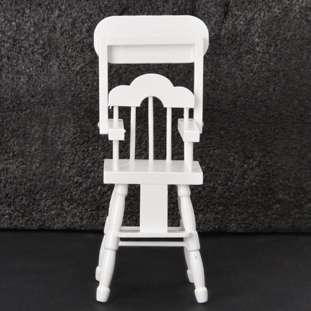 Silla Alta Para Casa de Muñecas en Miniatura, Muebles Modelo de Juguete Para Accesorios de Casa de Muñecas 1/12 Para Juegos Reales y de Moda