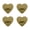 Yellow, variant on 4 Pieces Heart Shaped Hooks for Bathroom Organization Towel Hangers Decoration