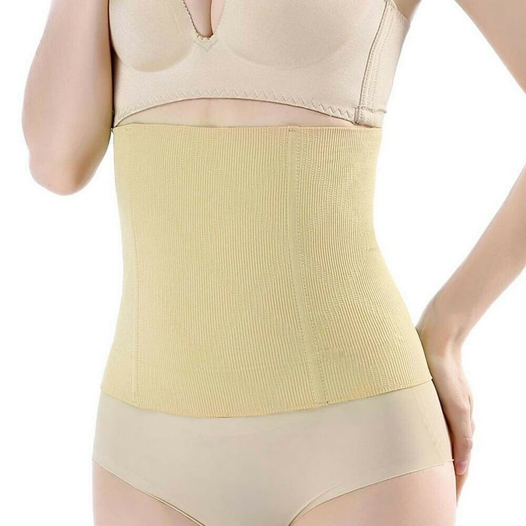 Women's Shapewear Waist Trainer Body Shaper for Women Tummy Control Cincher  Underbust Corset Waist Trainer, Beige, XL/2XL