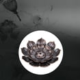 thumbnail image 3 of Lotus Incensario Bronce Quemador Placa Yoga Buda Línea Capuchina Sándalo (L), 3 of 7