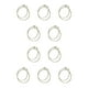 thumbnail image 3 of Pendientes Qarigey para mujer círculo liso decoración Tipo 29 acero dorado, 3 of 6