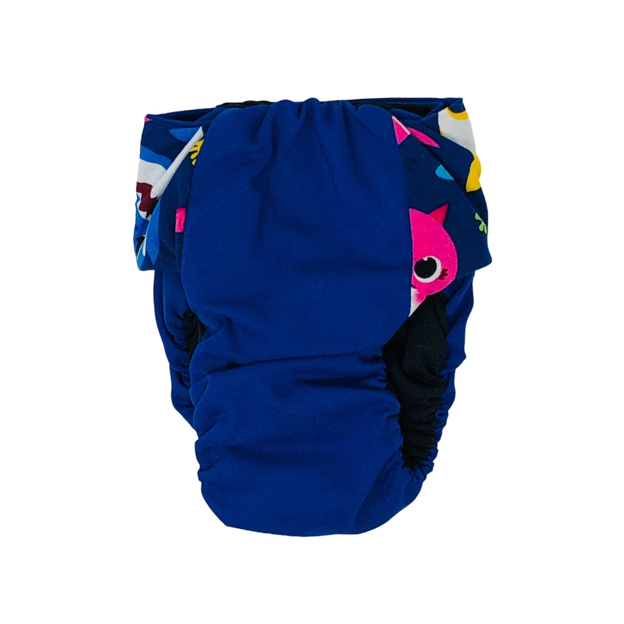 Barkertime Blue Happy Shark on Blue Dog Diaper