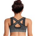 thumbnail image 3 of Baweave Women‘s Medium Support Zip Front Sports Bra  Sizes S-3XL, 3 of 4