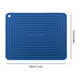 thumbnail image 2 of Table Mat Heat Resistant Silicone Wave Kitchen Pot Placemat Holder Reusable Hanging Cushion Bowl Cup Dining Room Desktop Pad Blue, 2 of 9