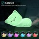 thumbnail image 3 of Night Light Kitty Cat Night Light, USB Rechargeable Cute Cat Night Light, Warm White and 7 Color Breathing Modes Child Night Light for Girls, Kids, To, 3 of 4