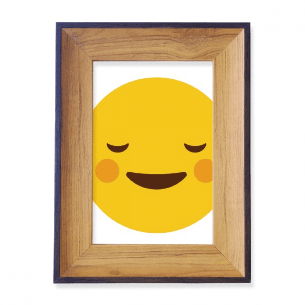 Shy Yellow Cute Online Chat Happy Photo Frame Exhibition Display Art Desktop Painting