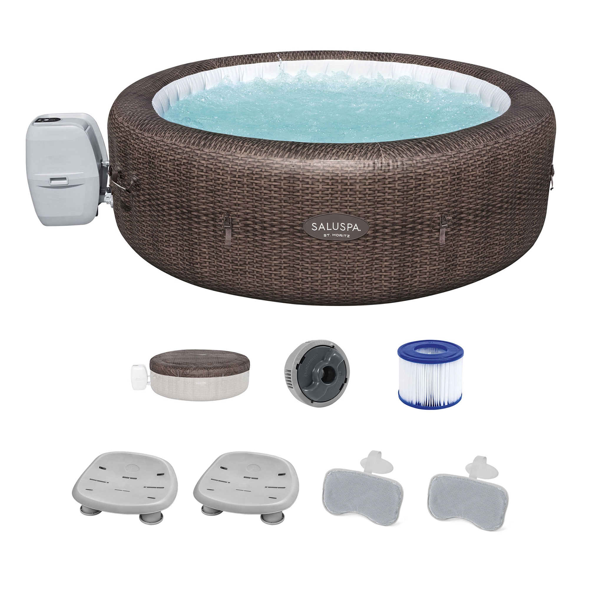 Bestway Coleman St Moritz Hot Tub with 2 Seats & 2 Pillows w/ Pump # P09144