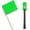 Green, variant on Fluorescent Orange Marking Flags - 4x5-Inch Flag - 15-Inch Wire - 50 Pack
