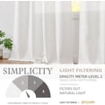 thumbnail image 4 of Linen Textu Curtains for Living Room Bedroom Window Curtain Grommet Light Filtering Panels Drapes es Long, 4 of 9